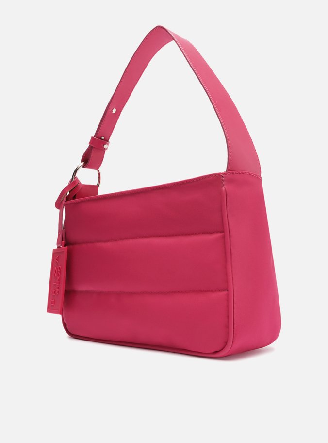Bolsa Hobo Rosa Nylon Pequena Brizza