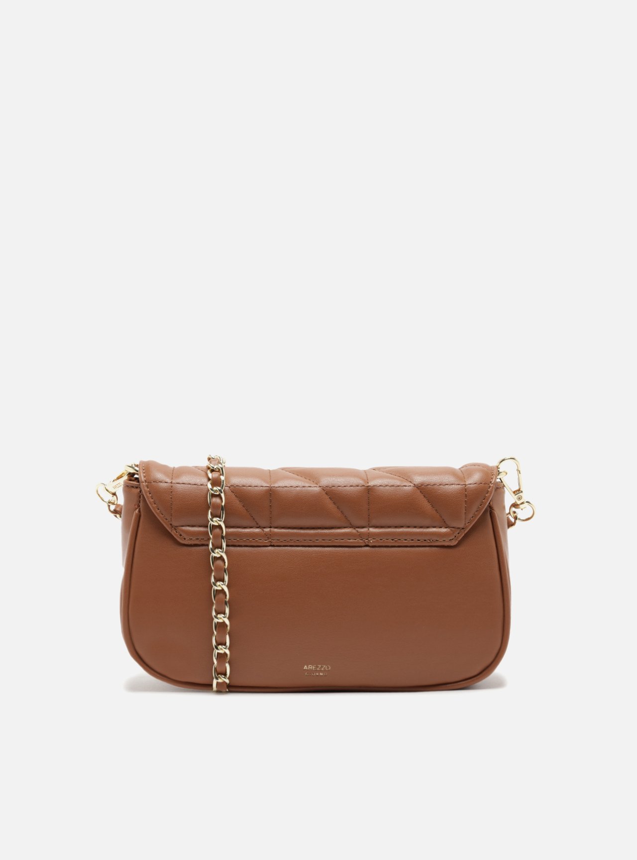 Bolsa Tiracolo Marrom Matelassê Média — foto 3