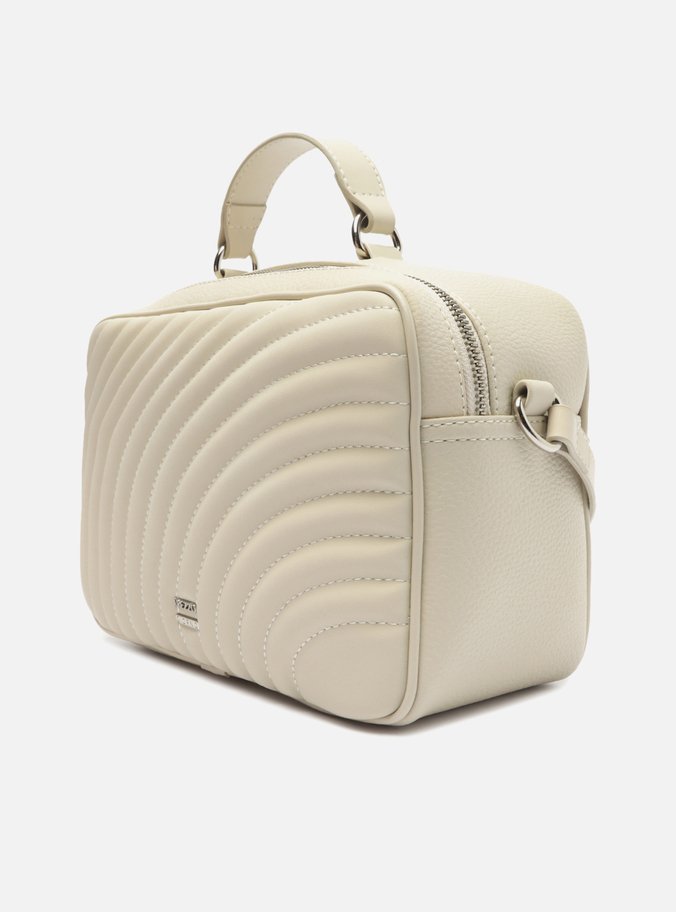 Bolsa Tiracolo Off-White Elisa Média Matelassê