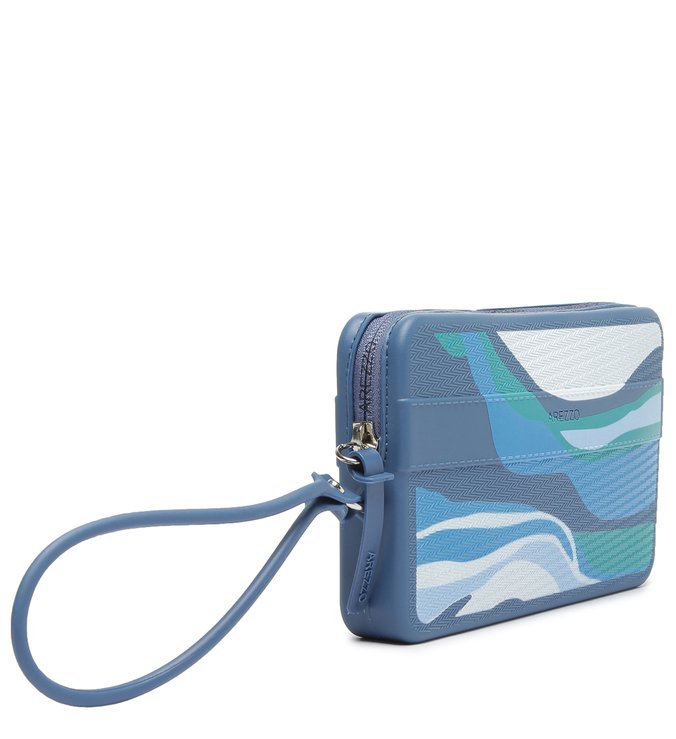 Pouch Azul Multicolorida Malu Brizza
