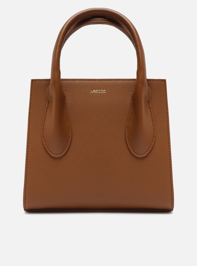 Bolsa Tote Marrom Linho Pequena