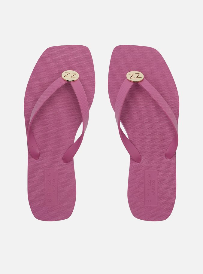 Chinelo de Dedo Roxo Off White Flatform Brizza