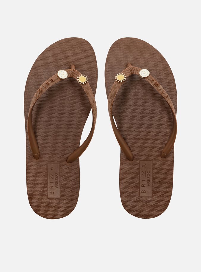 Chinelo de Dedo Marrom Easy Bacio Di Latte