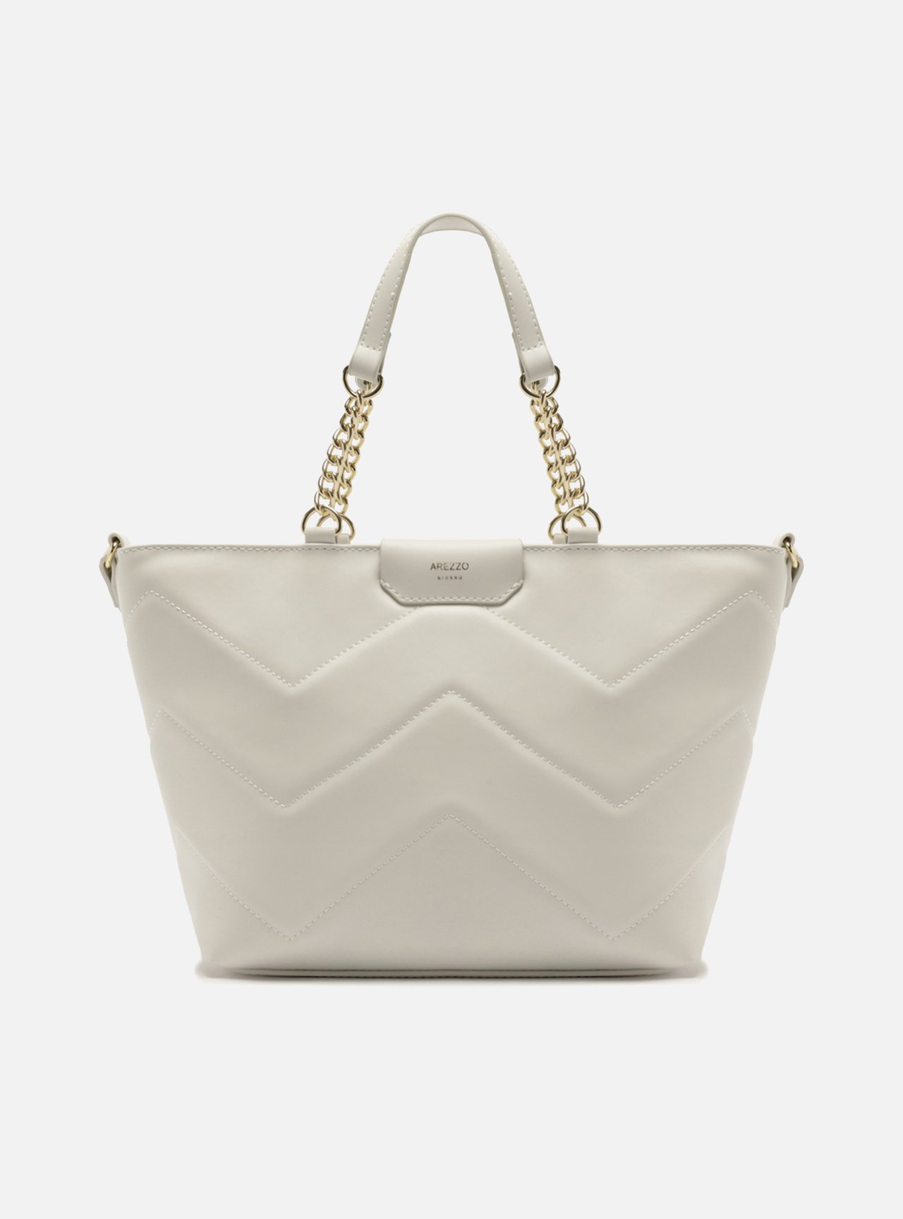 Bolsa Tote Branca Grande Corrente