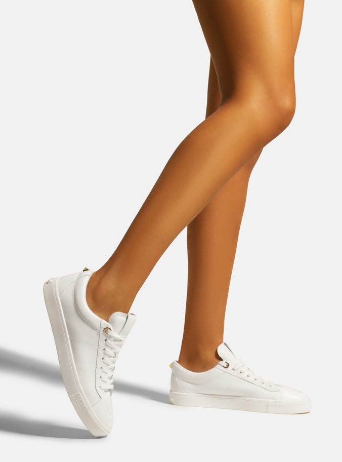 Tênis Branco Couro Bico Redondo ZZ Mov Pesponto Arezzo