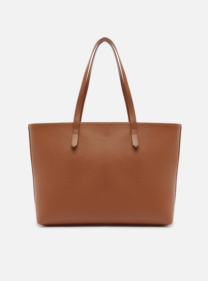 Bolsa Shopping Marrom Caramelo Manu Grande