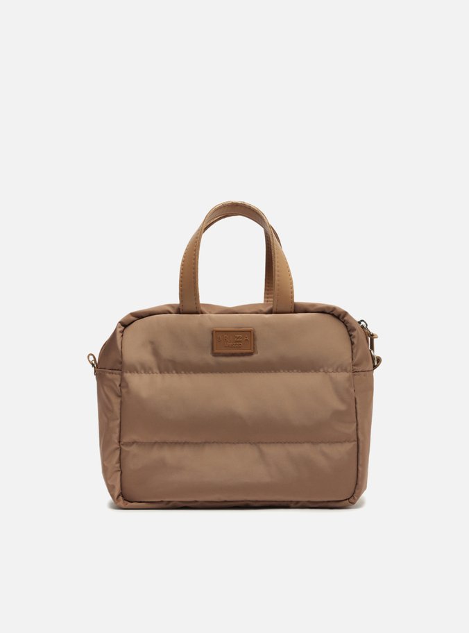 Bolsa Térmica Tiracolo Marrom Nylon Gigi Média