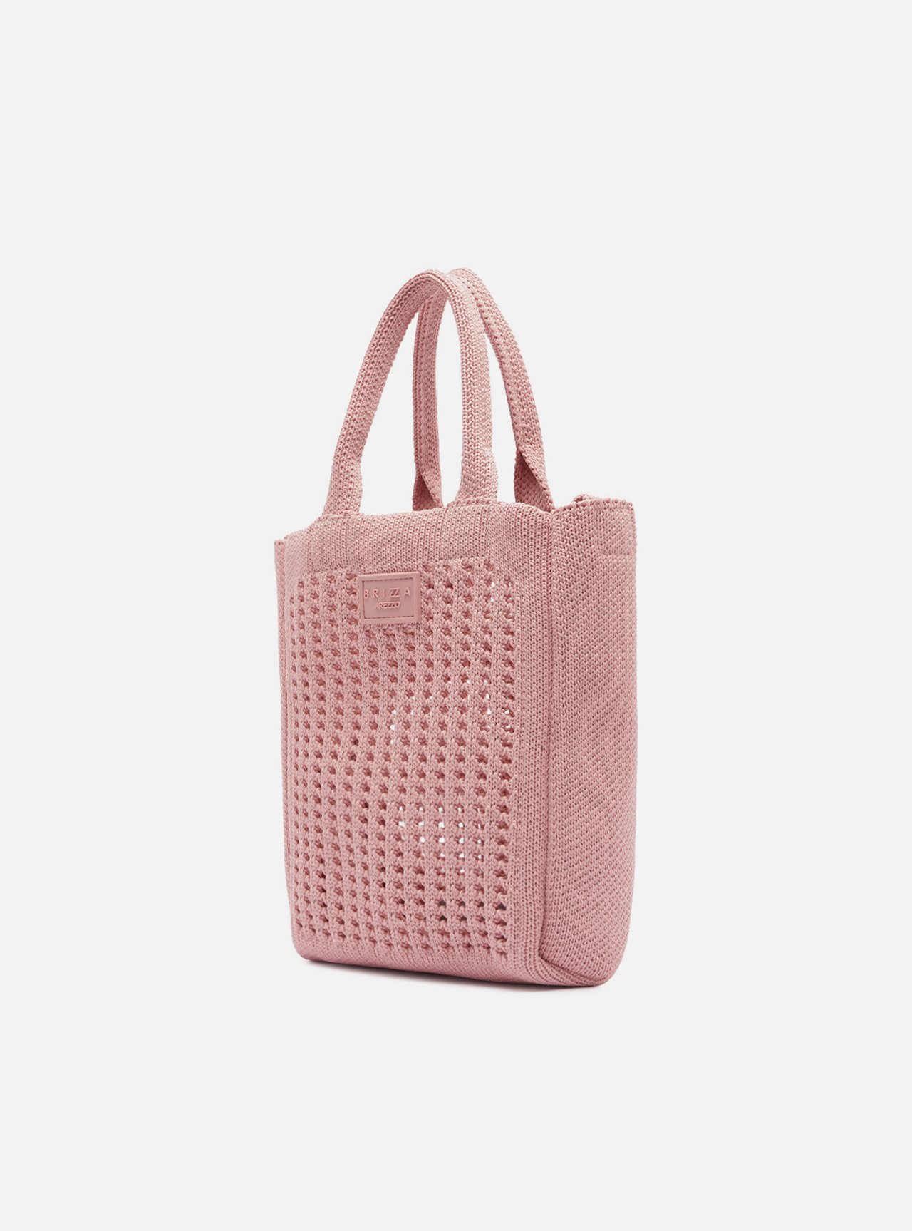 Bolsa Tiracolo Rosa Knit Pequena Brizza — foto 2