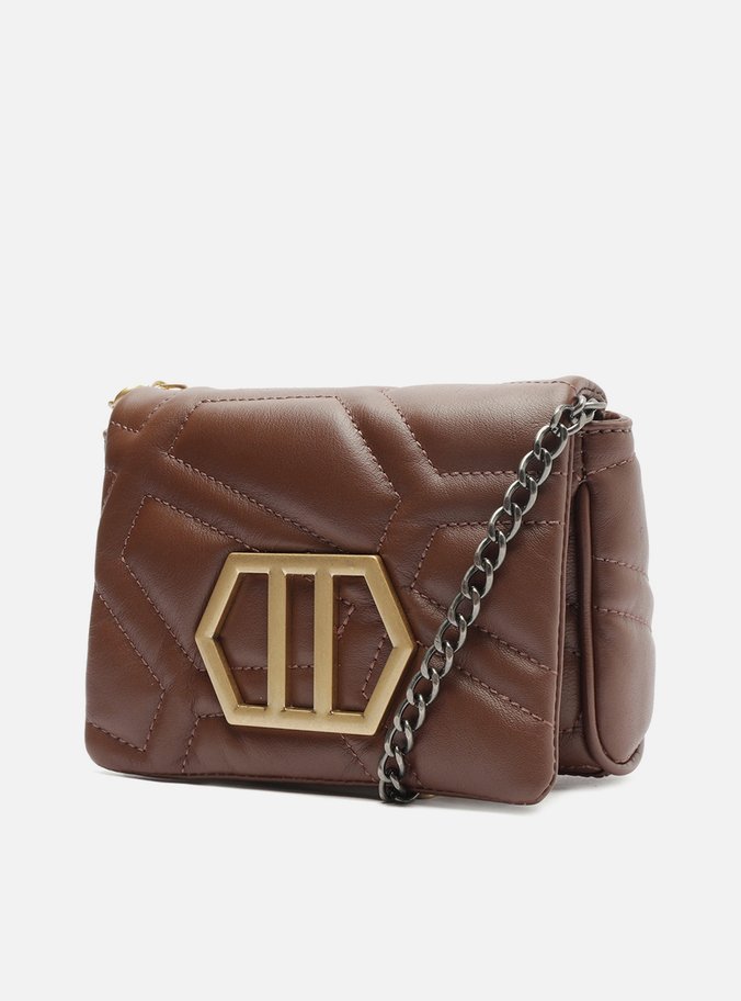Mini Bag Tiracolo Marrom Couro Emma