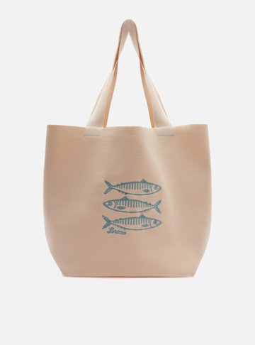Arezzo — Bolsa Shopping Grande Branca Crochê Brizza