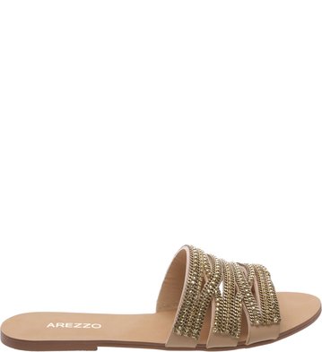 Chinelo Mix Brilho Nude-Vintage