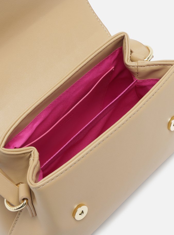 Bolsa Tiracolo Bege Média