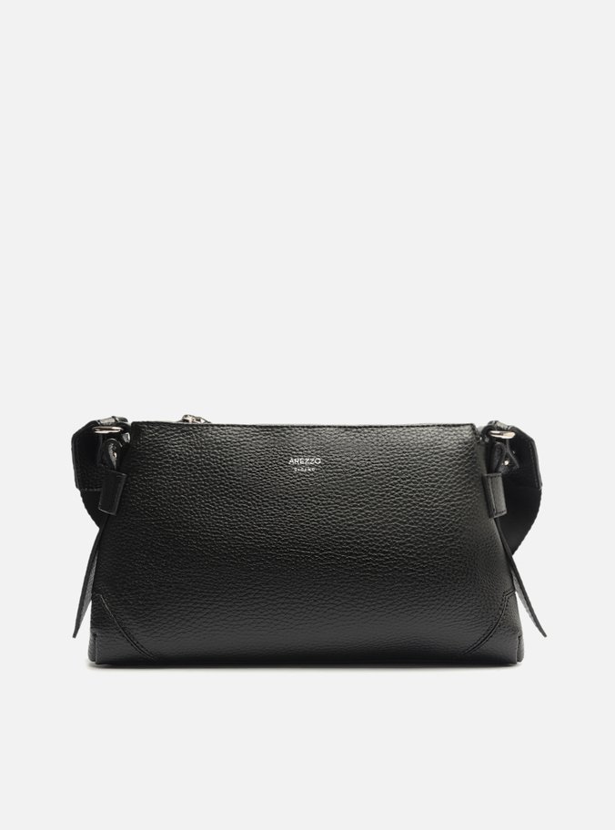 Bolsa Tiracolo Preta Pequena Alça Gorgurão