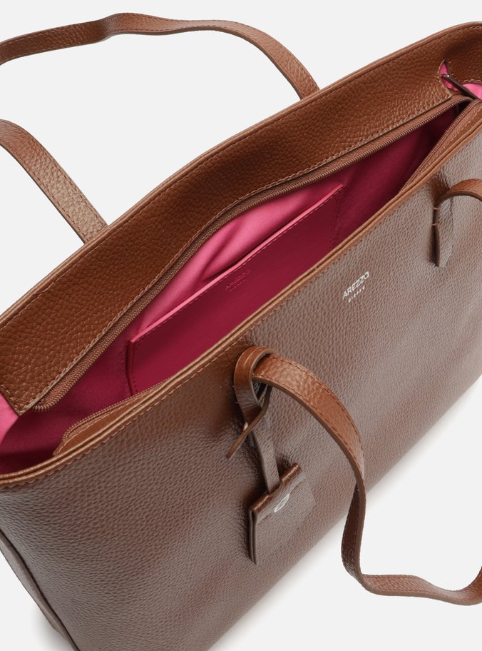 Bolsa Shopping Marrom Manu Grande