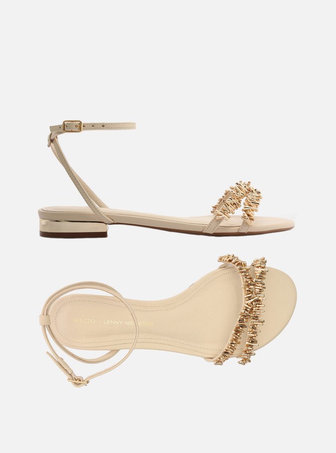 Sandália Rasteira Off-White Lenny Niemeyer