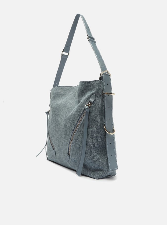 Bolsa Hobo Azul Jeans Alicia Grande