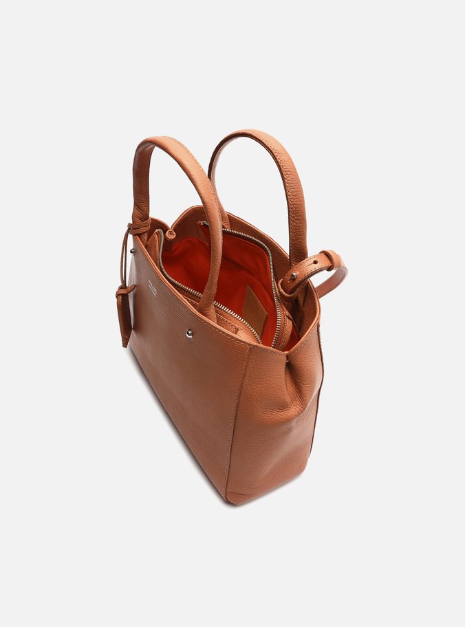Bolsa Tote Rosa Antigo Couro Bella Média