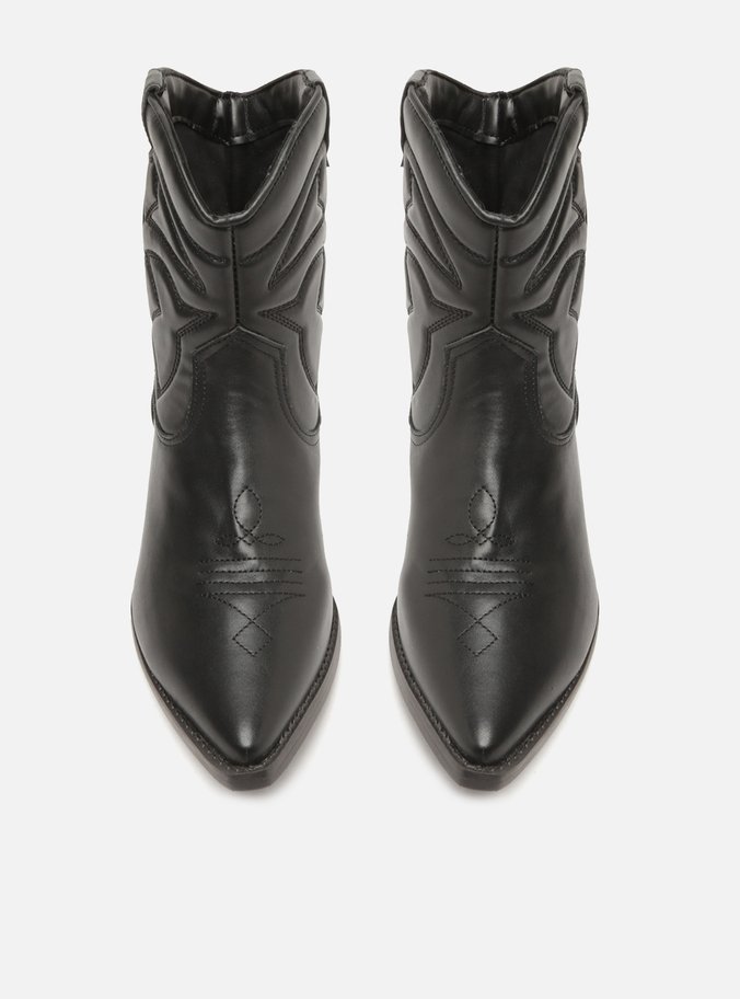 Bota Preta Cano Curto Western Easy