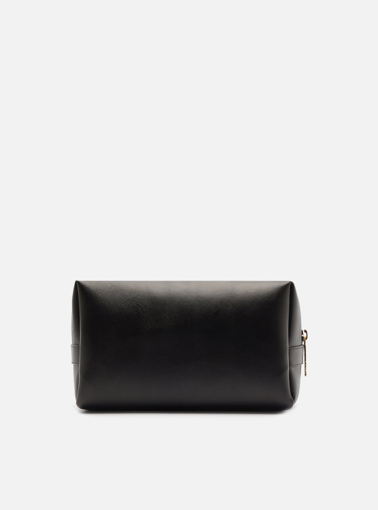 Nécessaire Preta Estruturada Zíper — foto 3