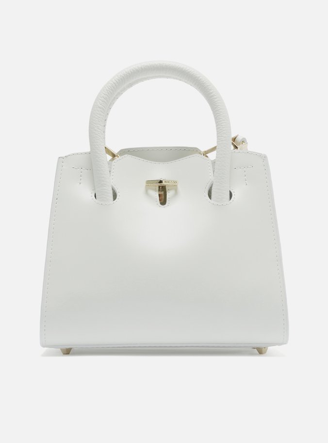 Bolsa Tote Branca Couro Pequena Olie