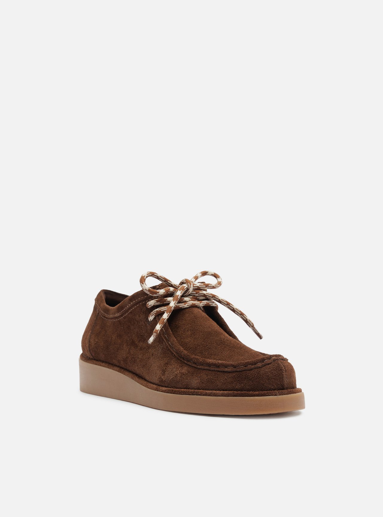 Mocassim Marrom Acamurçado Flatform Amarração — foto 2