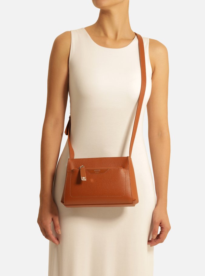 Bolsa Tiracolo Marrom Cúrcuma Emilly Pequena