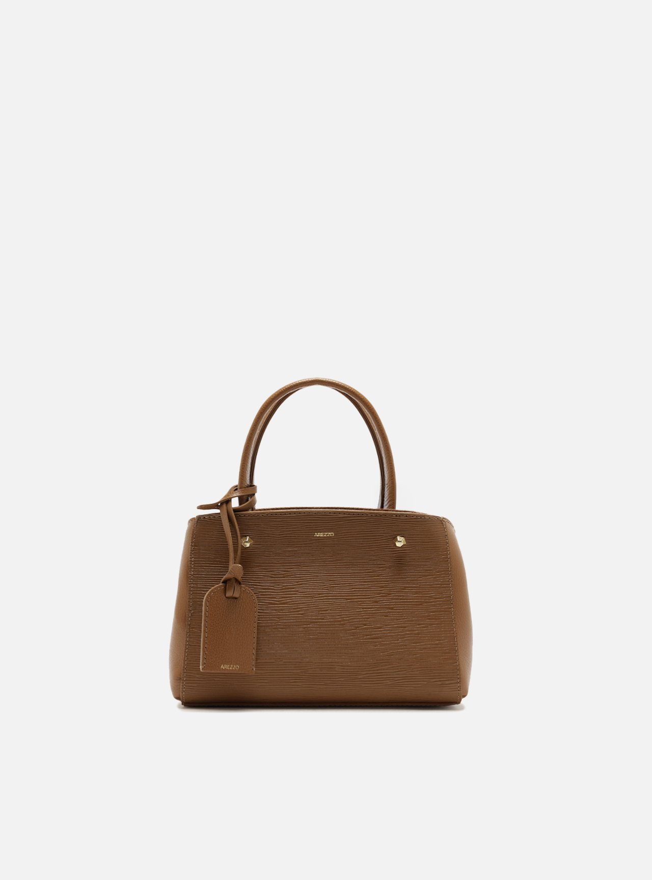 Bolsa Tote Caramelo Couro Bella Pequena — foto 1