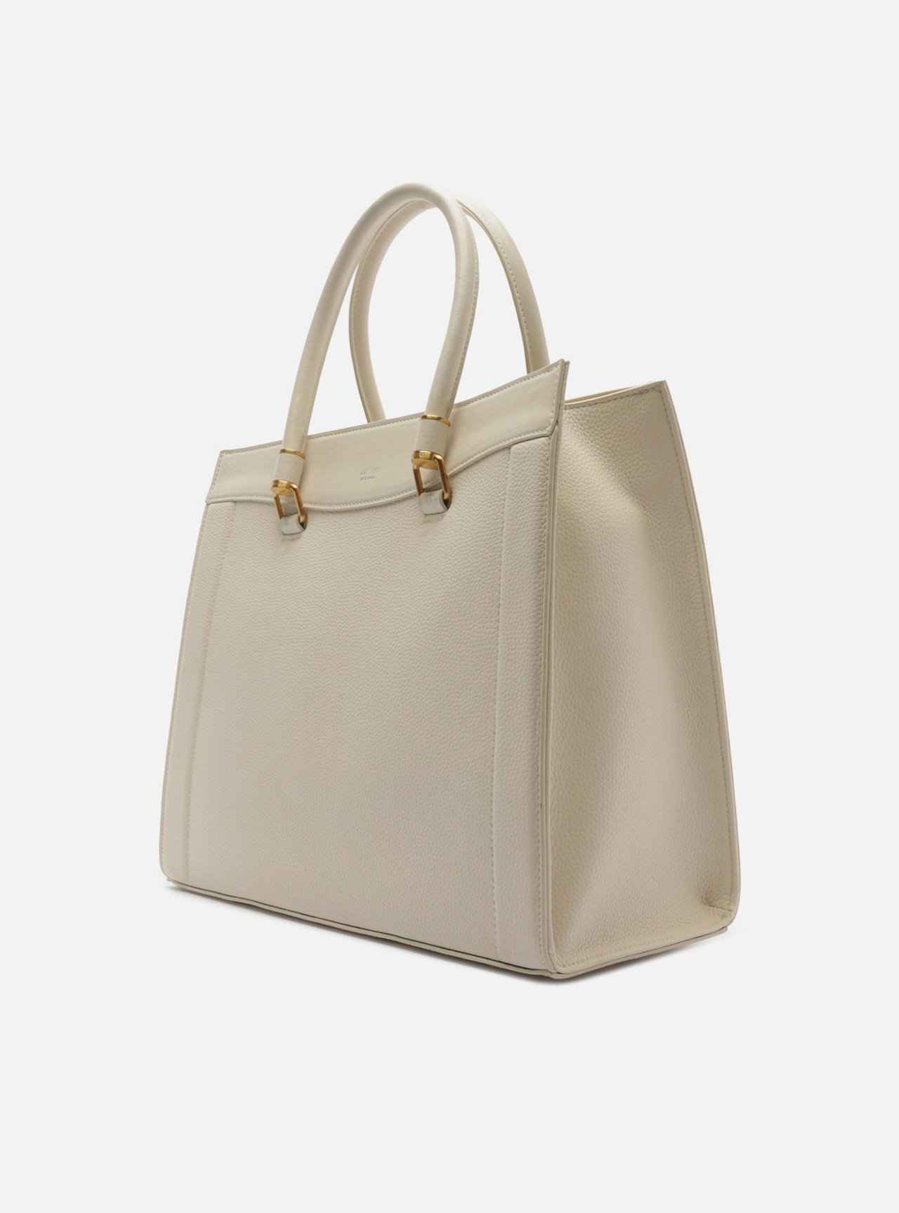 Bolsa Tote Branca Média Metais — foto 2