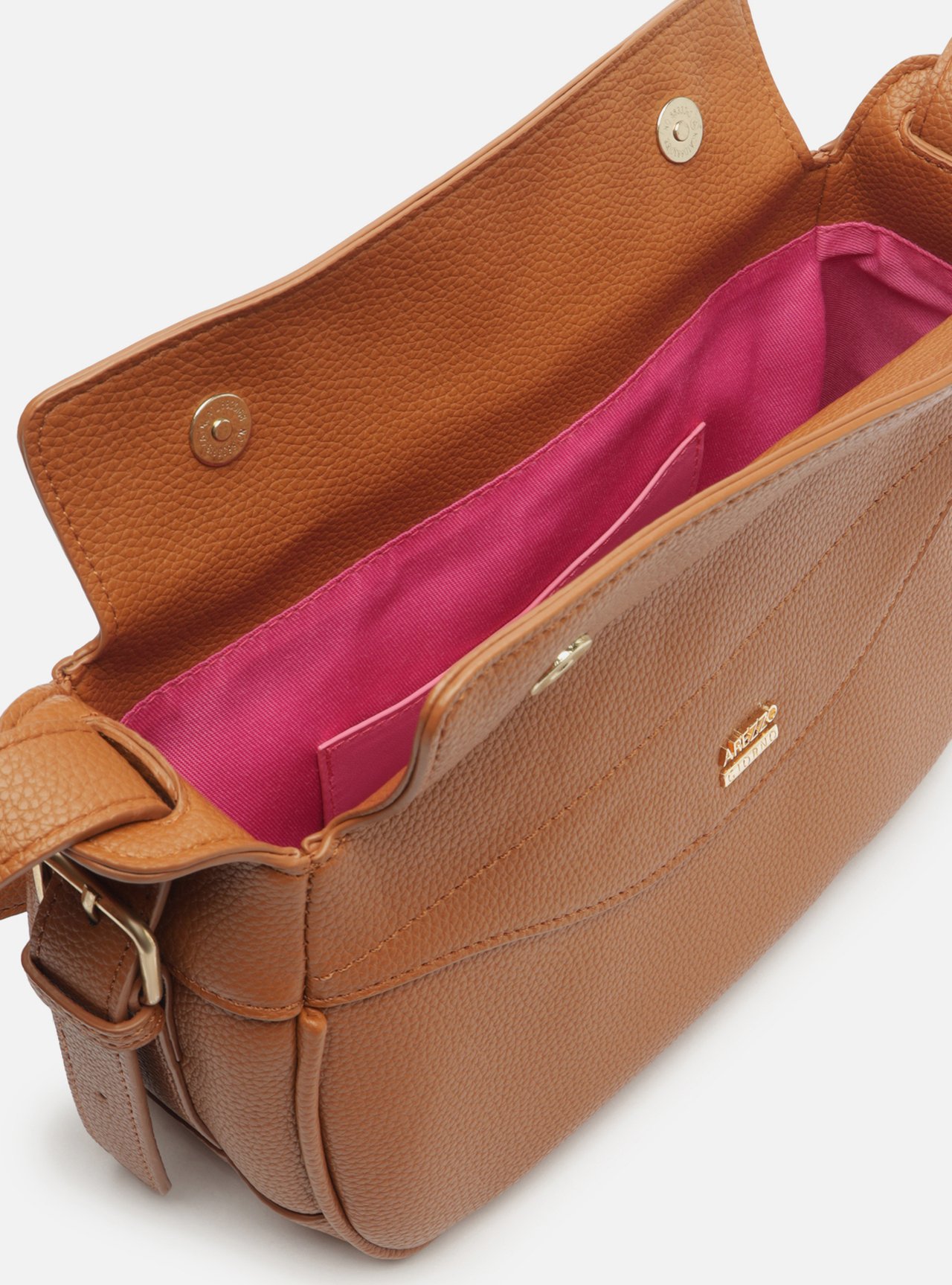 Bolsa Tiracolo Marrom Grande — foto 2