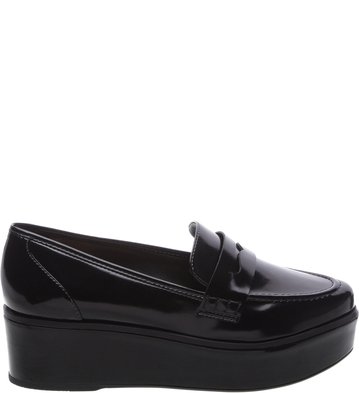 Mocassim Boysh Flatform Preto Verniz
