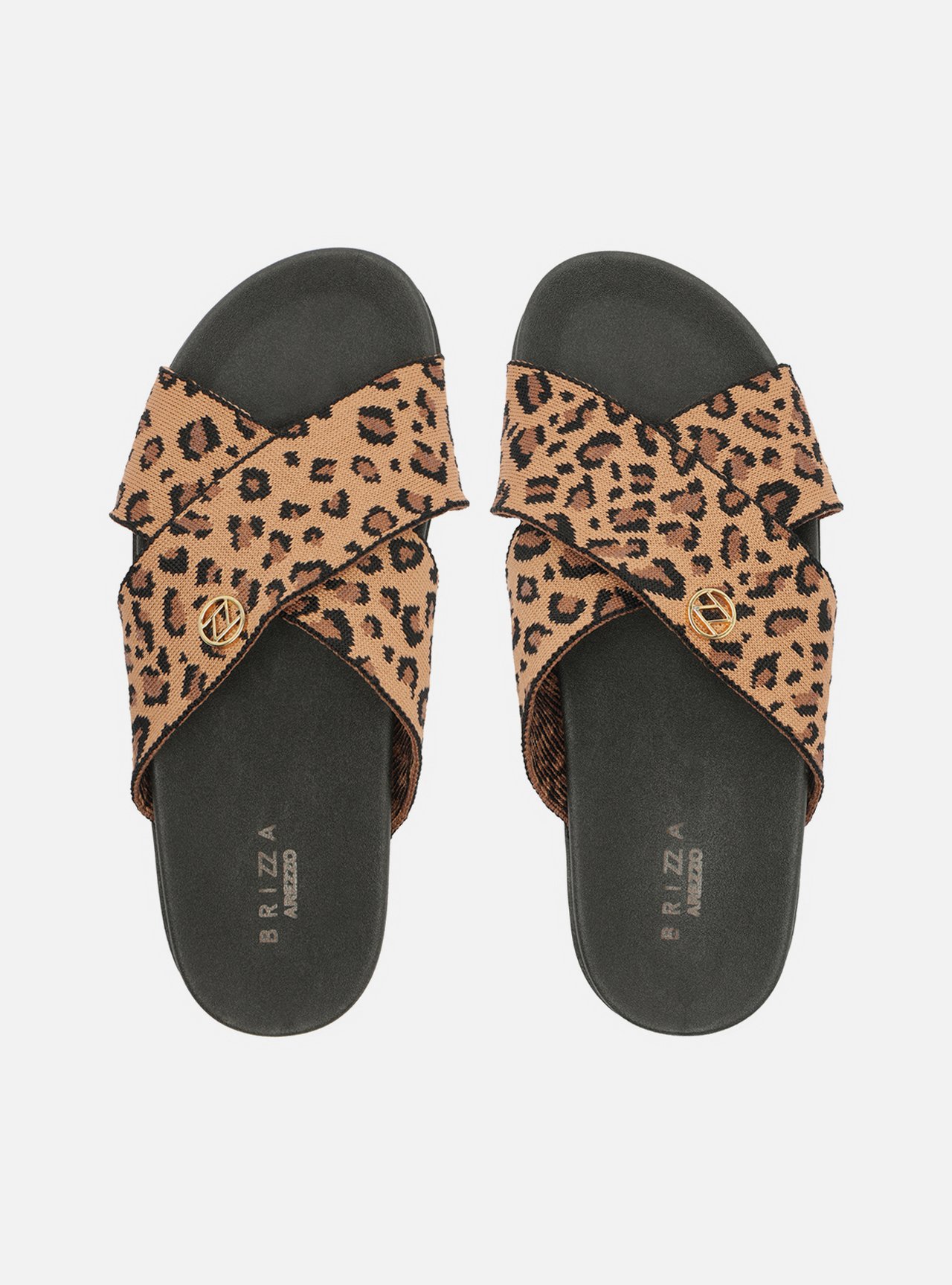 Chinelo de Dedo Marrom Plataforma Metais Brizza — foto 3