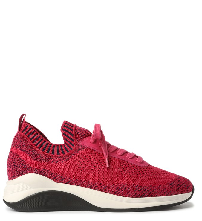 Tênis Rosa Knit Esportivo