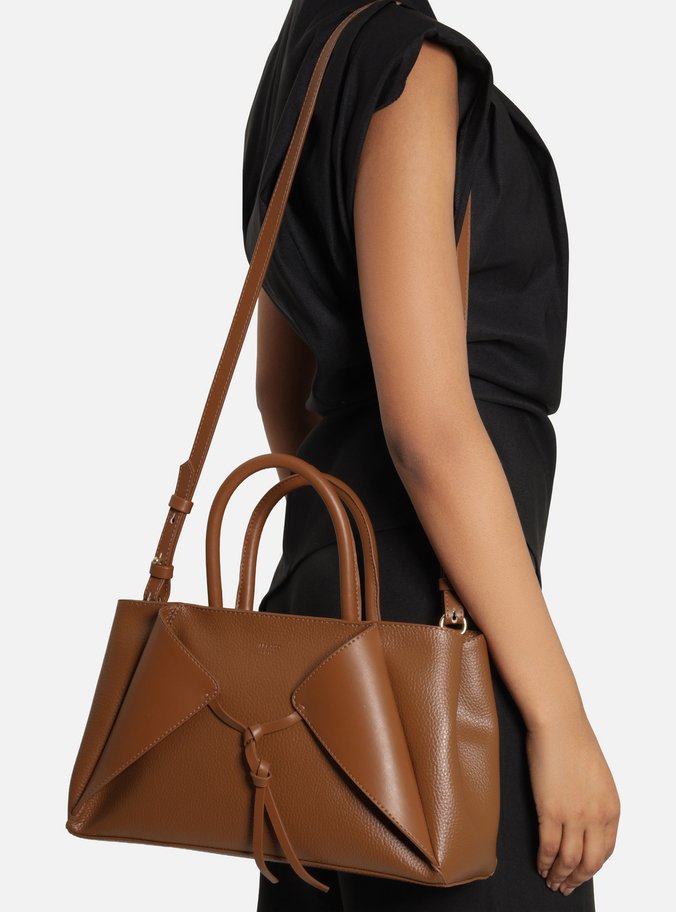 Bolsa Tote Marrom Média Nó