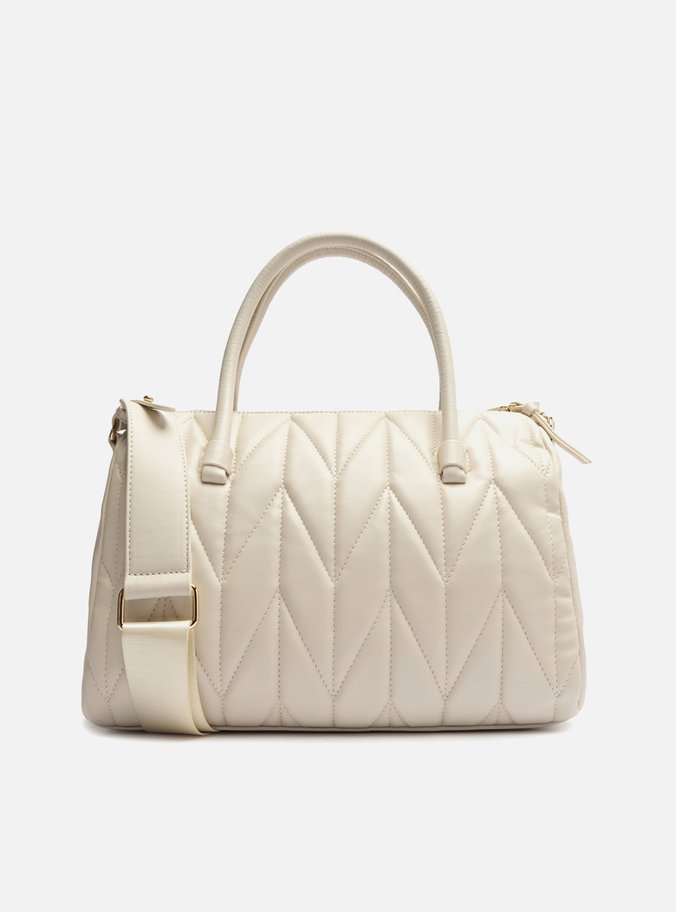 Bolsa Tiracolo Off-White Matelassê Média