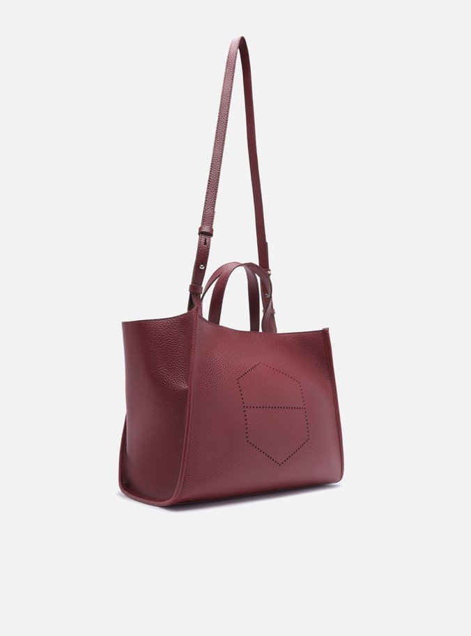 Bolsa Tote Vermelha Grande Logo Perfurado