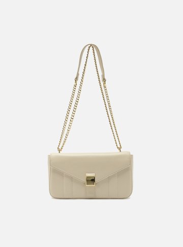 Bolsa Tiracolo Branca Pequena Corrente