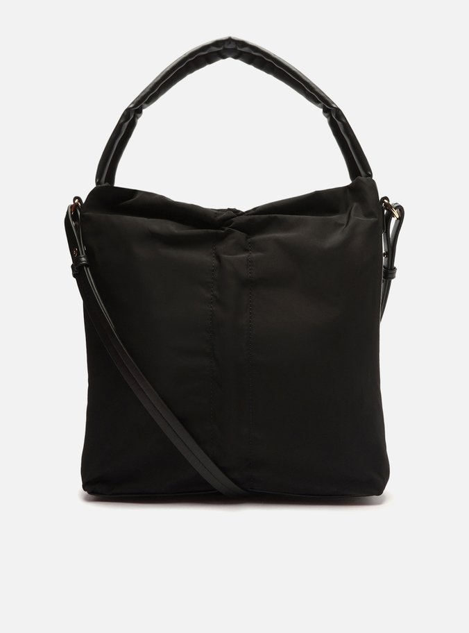 Bolsa Hobo Preta Nylon Média