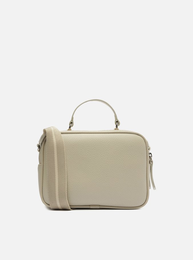 Bolsa Tiracolo Bege Prione Média Palha