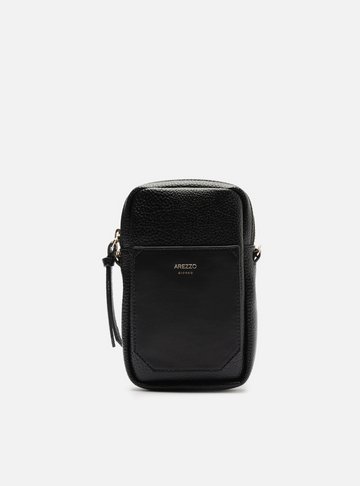 Mini Bag Preta Porta-Celular Bolso
