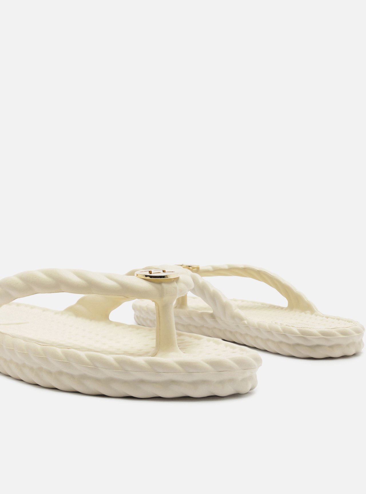 Chinelo de Dedo Off White Trança Brizza — foto 4