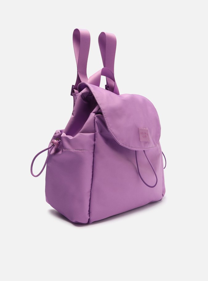 Mochila Roxa Nylon Média Brizza