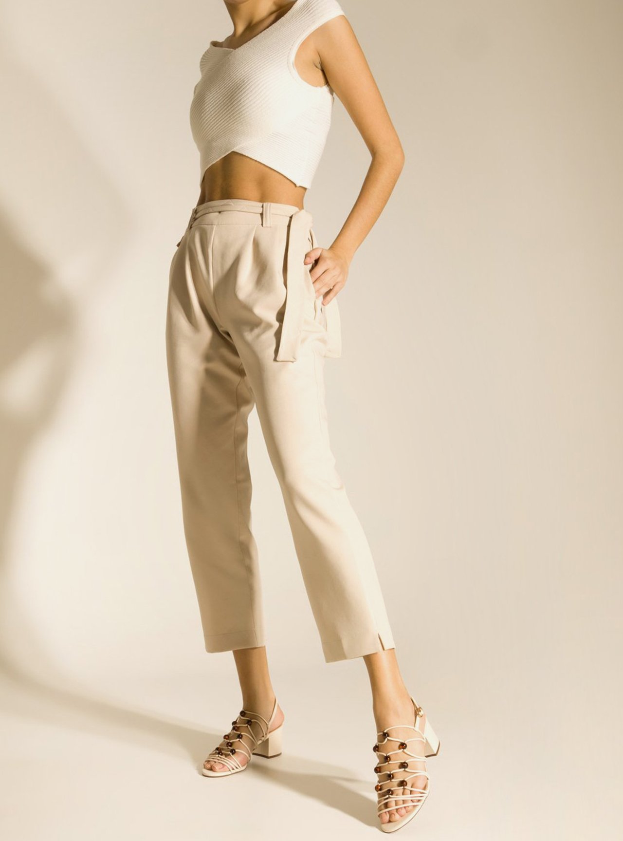 Sandália Off-White Bloco Tiras Esferas — foto 8