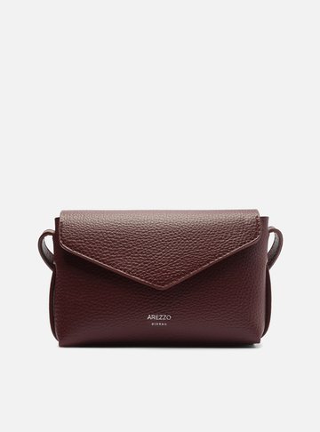 Bolsa Tiracolo Vinho Pequena Envelope