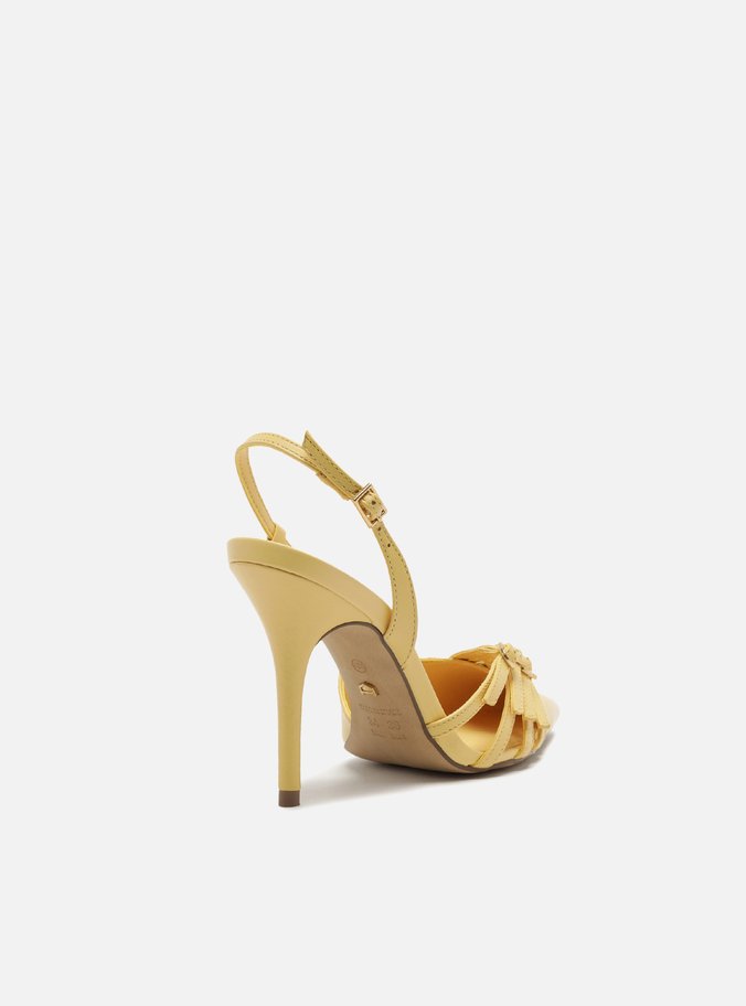 Scarpin Amarelo Salto Fino