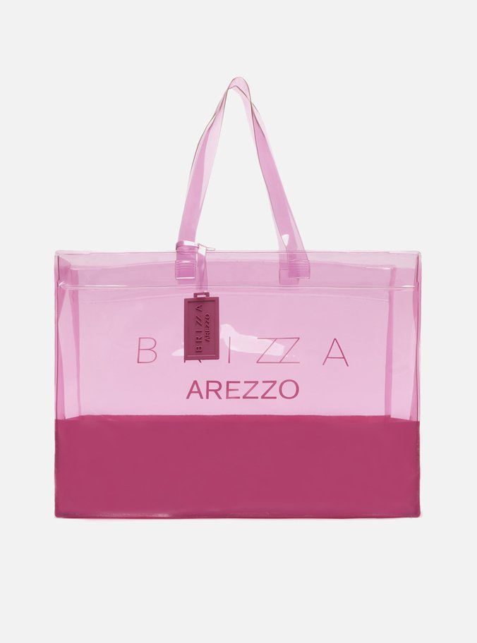 Bolsa Shopping Rosa Vinil Liz Logo Grande