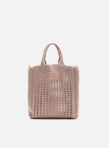 Bolsa Shopping Rose Metal Mônaco Pequena
