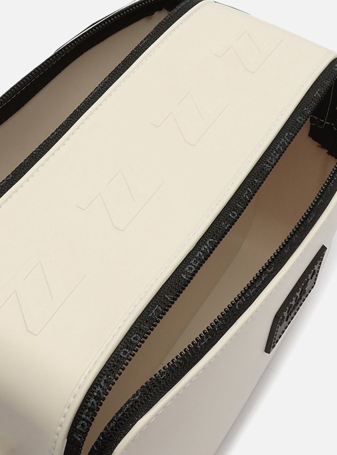 Bolsa Tiracolo Branca Média Preta Brizza