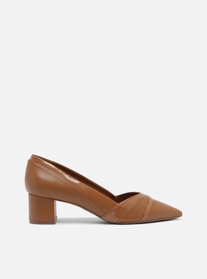 Scarpin Marrom Salto Bloco