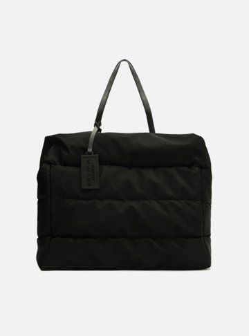 Bolsa Shopping Preta Nylon Gigi Grande