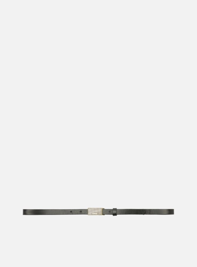 Cinto Preto Couro Fivela